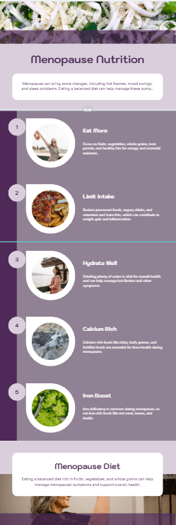 Menopause nutrition diet