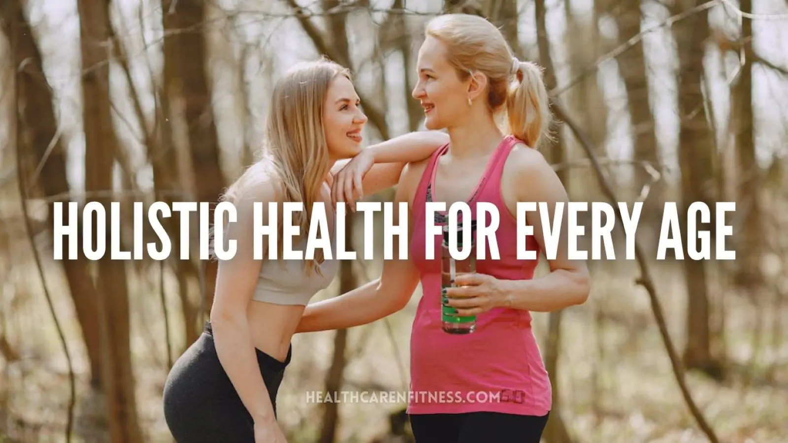a mother guiding her daughter about holistic wellness in a park after jogging