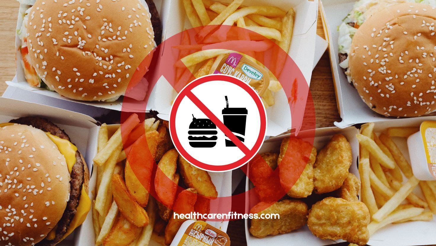 Avoiding processed foods like burgers, fries and sugary cold drinks 